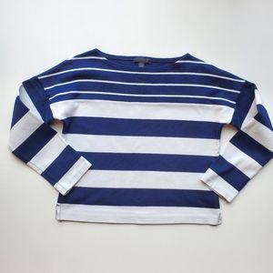 J.Crew Navy & White Stripe Top